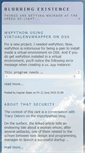 Mobile Screenshot of blurringexistence.net